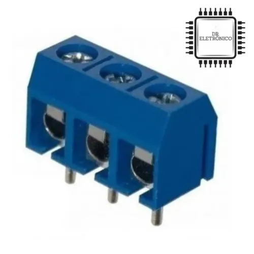 Conector Borne 3 Vias KRE- 3T (Passo 5mm)