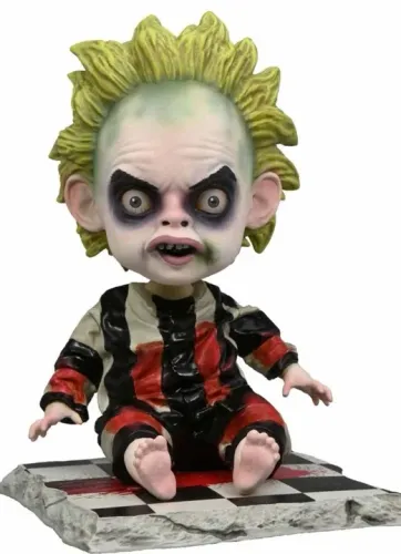 Boneco Baby Beetlejuice estátua Headknocker Neca