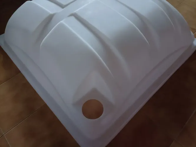 Telhado de banheiro químico unidade