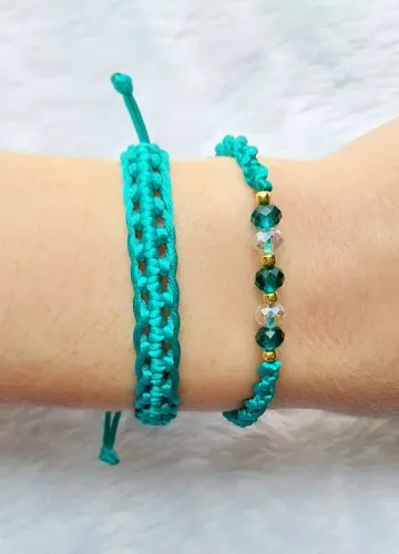 Duplinha de pulseiras macramê (preço especial acima de 5 kits)