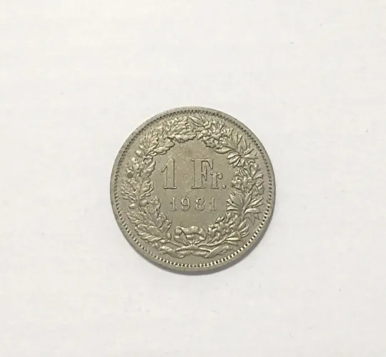 Moeda francesa 1 franco 1981
