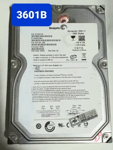 Placa Lodica 1 Tb St31000333as - Fw: Sd35 - Cod 3601b