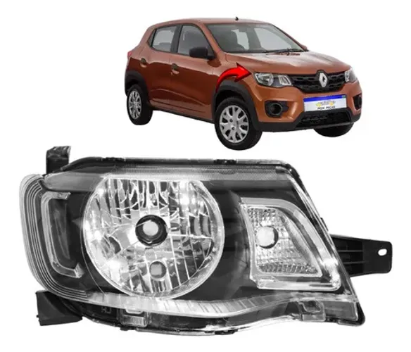 Farol Renault Kwid 2017 2018 2019 2020 2021 L.d Novo