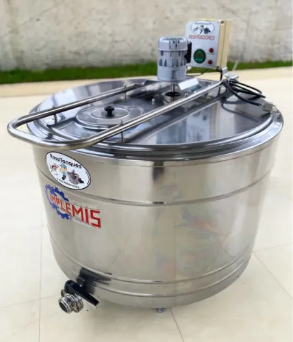 Tanque Refrigerado Inox 300 Litro para Agua de Coco Sucos Açaí Sorvetes Armazenar Misturar