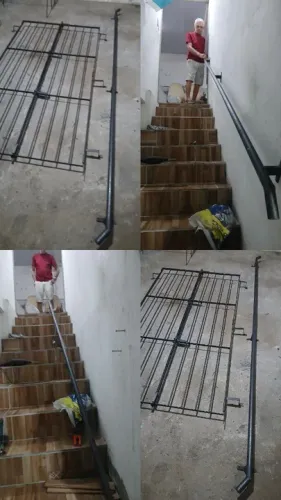 Grades de portas e janelas corrimão estrutura Metálica manutenção em geral