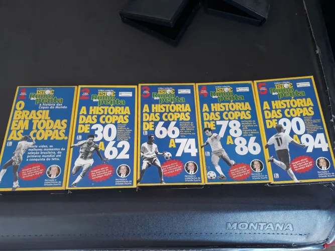 Coleção das copas do mundo de futebol em VHS