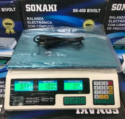 Balança Digital até 40kg para Comércios (Padaria, Hortifruti, Peixaria, Petshop)