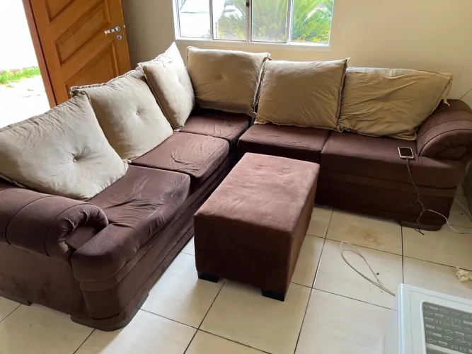 Sofá de canto 5 lugares 