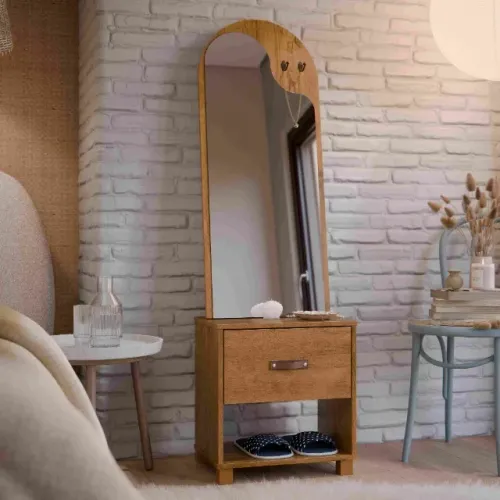 Toucador Organic 1 Gaveta Marrom Frete Grátis - Até 12x S/ Juros