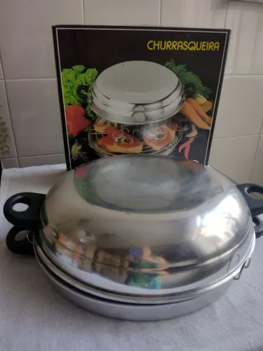 Panela tipo churrasqueira para fogão