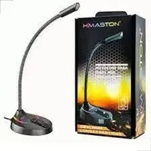 Microfone para pc e note bock jogos RGB - Hmaston