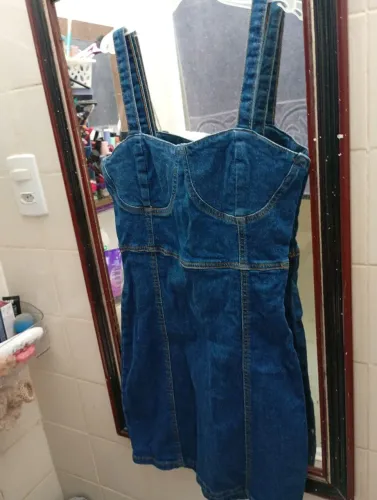 Vestido Jeans com Alças