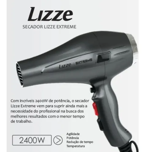 Secador de Cabelo Lizze Extreme 2400W