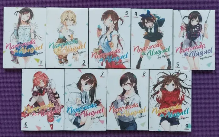 Mangá Namorada de Aluguel Vol 01 ao 09 todos novos lacrados