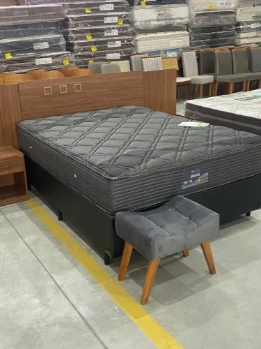 Cama Box Casal + Colchão 1,38