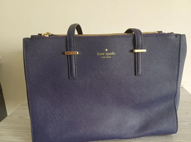 Bolsa COURO Kate Spade Azul