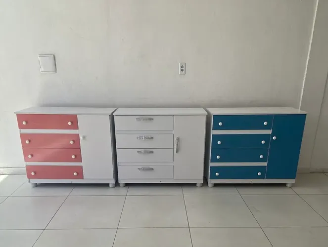 CÔMODA 100% MDF NOVAS