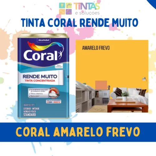 Tinta Coral Rende Muito Amarelo Frevo