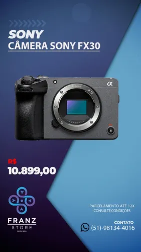 Câmera Sony Fx30 Nova