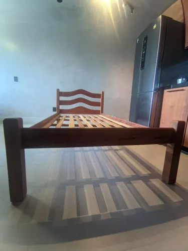 Cama Solteiro KING MADEIRA MACIÇA DESMONTÁVEL