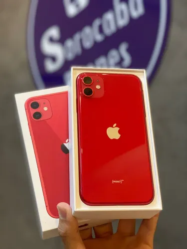 iPhone 11 Vermelho-seminovo com garantia
