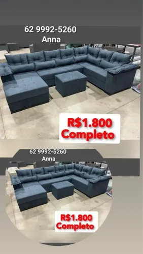 Sofá de canto completo por R$1.800
