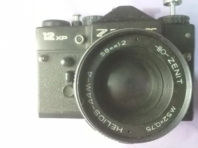 Maquina Fotografica Analogica Zenit 12XP Lente 58mm  Antiga Colecionador