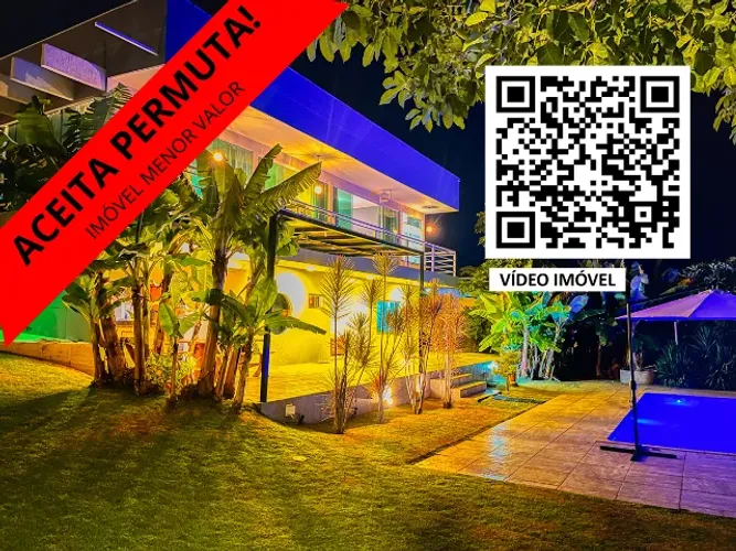 Oportunidade!Casa 4 suítes, piscina, sauna Jardim Botânico Ouro Vermelho 1 Aceita permuta