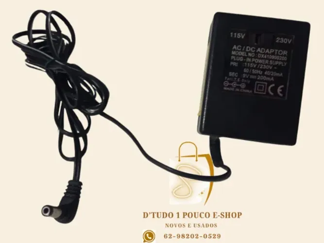 Fonte De Alimentação 9v 200ma Chaveada 115/230v Dx410900200
