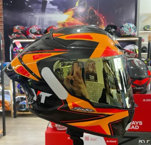 CAPACETE KYT  TT COURSE ANTONELLI 2018  DUAS VISEIRAS+AERO 12X NO CARTAO