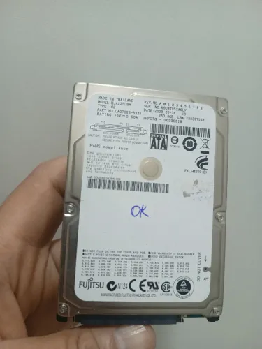 Hd Fujitsu 250gb 2.5pol