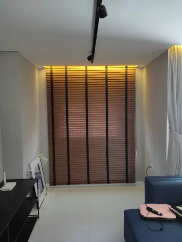 Persianas de madeira para sala
