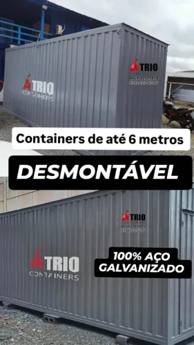 Container para obra 3 metros e 6 metros