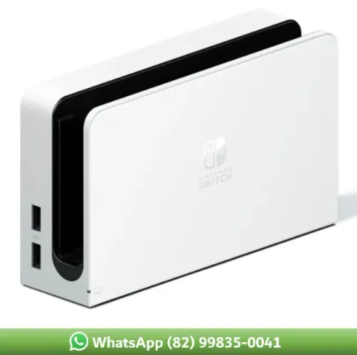 Dock Nintendo switch oled branca original, Base do Nintendo switch oled