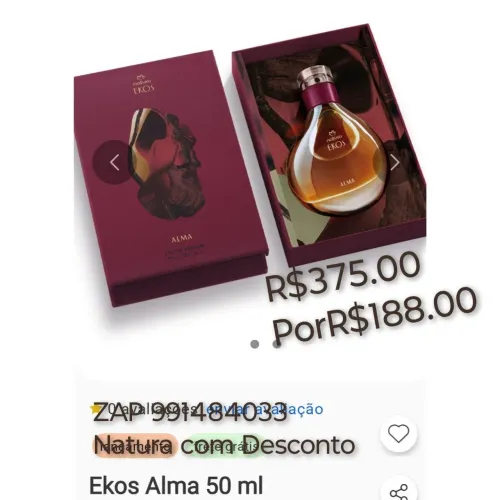 Ekos Alma 50ml Natura -188.00 promoção
