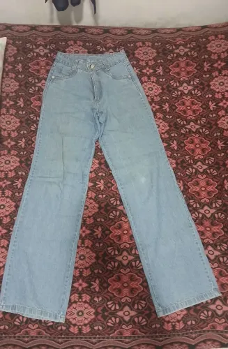 Calça Wide leg Azul Claro