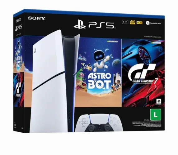 PS5 Slim Digital "NOVO" c/ GARANTIA e JOGO. Temos LOJA FÍSICA!