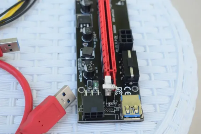 Cabo Riser Mineração Pci 1x To 16x Mini Pci-e 3.0 Usb 009s