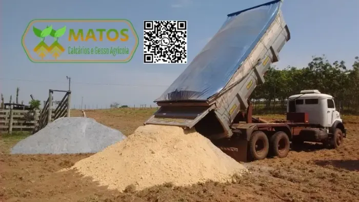Calcário Dolomítico, Calcítico, Gesso Agrícola e Pó de Rocha