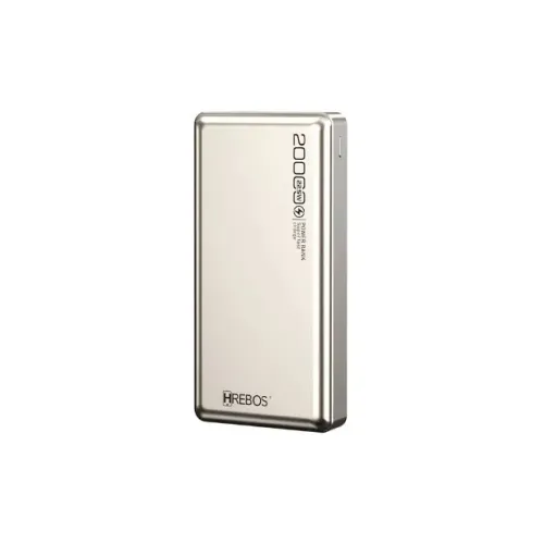 Carregador Portatil Hrebos Power Bank, 20.000Ah, Entradas USB, Type-C, 22,5W