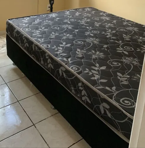 Cama Box Casal com Colchão Molas Ensacadas