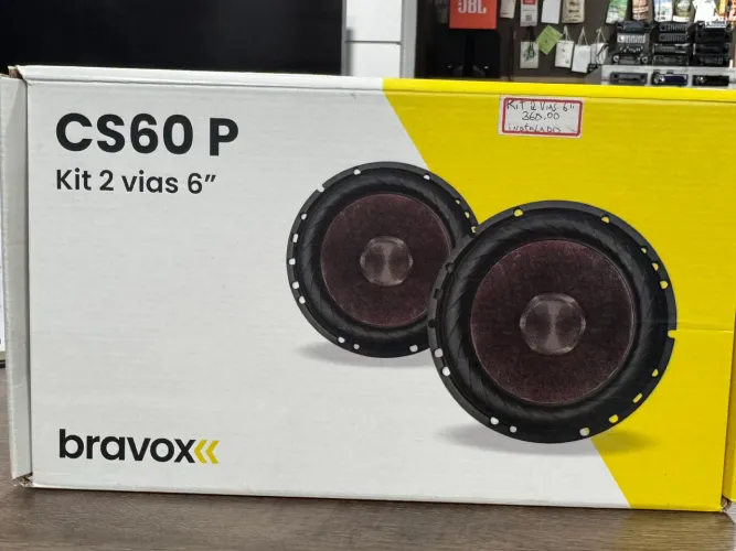 Bravox kit 2 vias 6? cs60p novo na embalagem e na promoção 