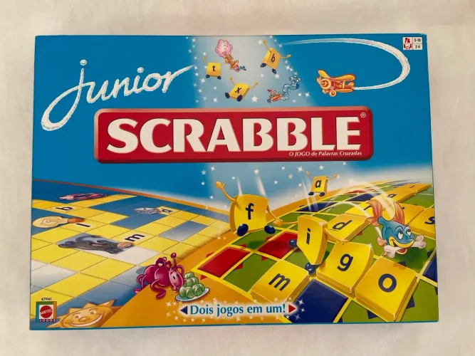 Scrabble Junior (Jogo de Tabuleiro | Palavras Cruzadas) ***SEMINOVO***