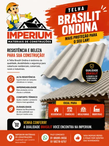 Telha ondina Brsilit