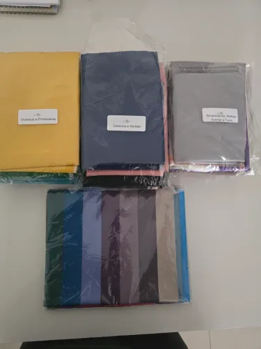 Kit tecidos coloração pessoal/ análise cromática
