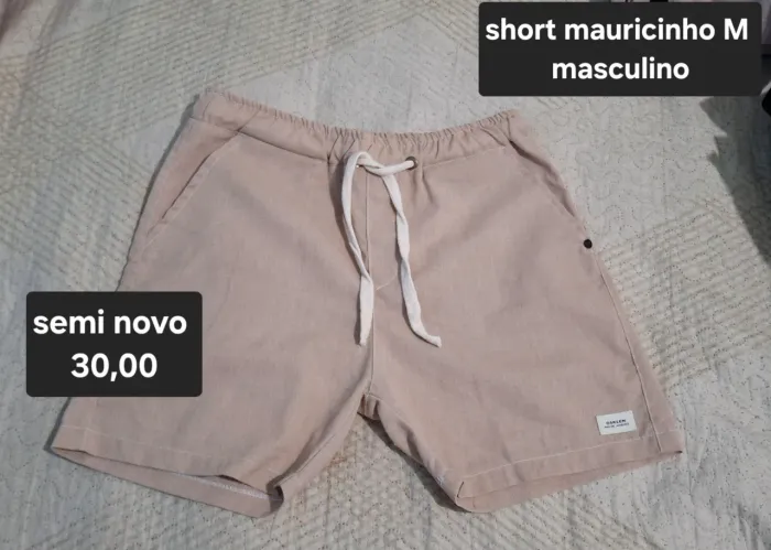 Shorts mauricinho P e M masculino