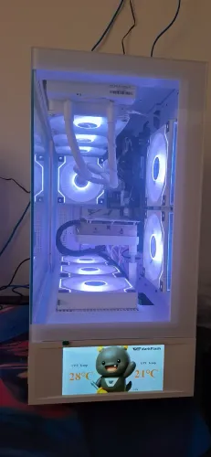? PC Gamer Ryzen 7 5700X + RX 7600 White - Setup Completo