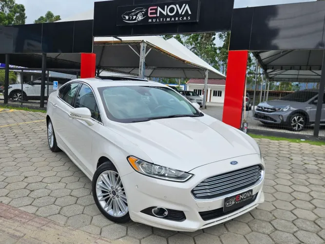 FUSION TITANIUM AWD PLUS 2016 UNICO DONO COURO CARAMELO PNEUS NOVOS 
