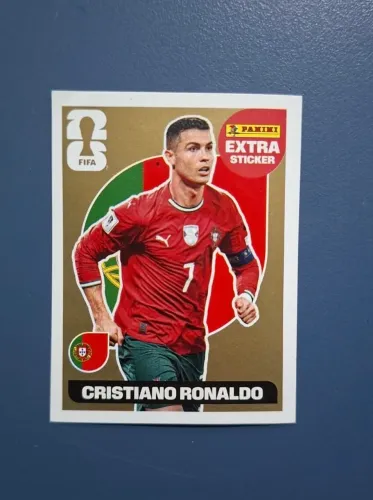 Figurinha da Copa 2026 -  EXTRA STICKER rara do Cristiano Ronaldo CR7