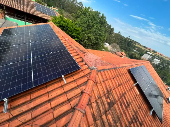 Sistema de Energia Solar instalado